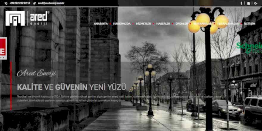 Ared Enerji Web Sitesi