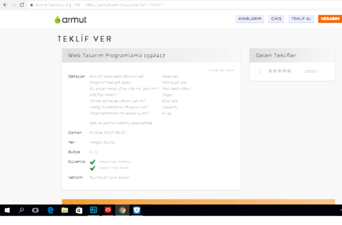Armut.com da Denetimden Kaçanlar