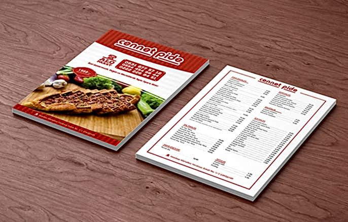 Cennet Pide El İlanı Tasarımı