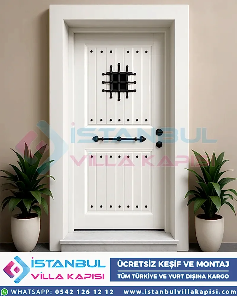 Aphrodite-beyaz-antik-celik-kapi-eskitme