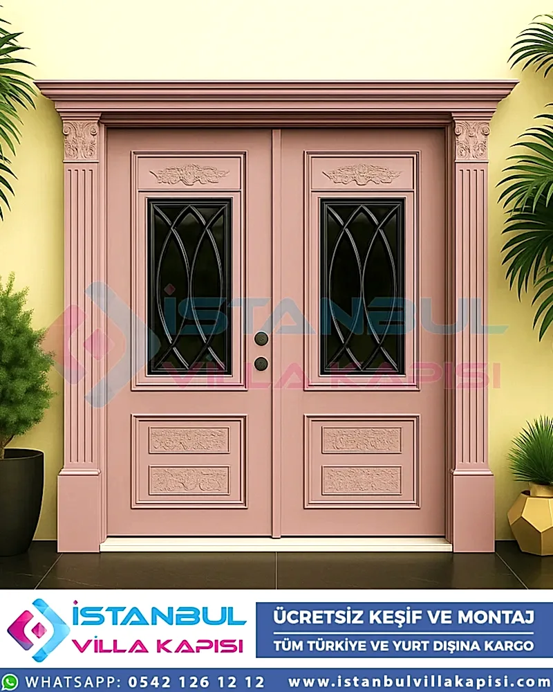 Bio-pink-Villa-kapisi-celik-kapi
